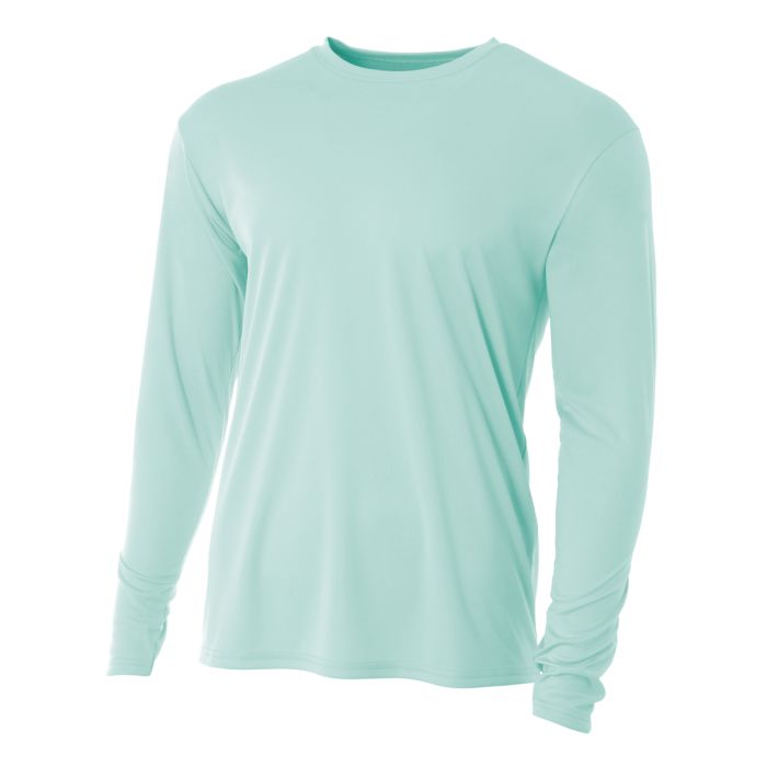 COOLING PERFORMANCE LONG SLEEVE CREW-Custom Design Included